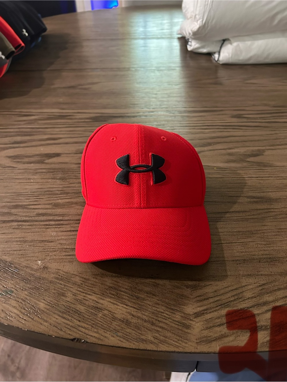 Under Armour Kids Red Cap with Black Logo